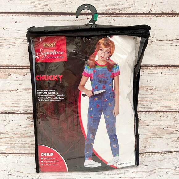 SPIRIT Halloween Signature Collection Kids Child Chucky Costume Sz L - Picture 1 of 4